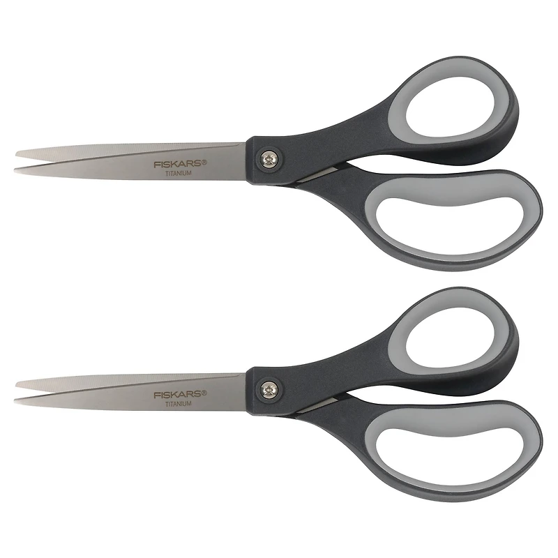 Fiskars® 8" Black Scissors, 2ct.