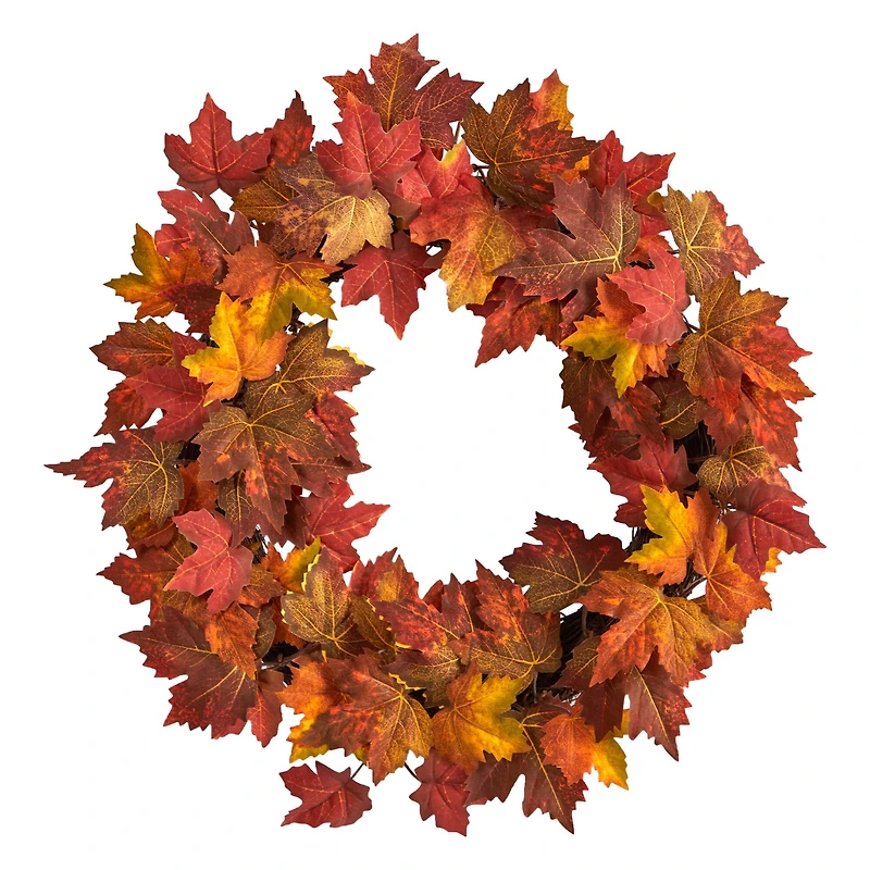 22" Maple Leaf Wreath