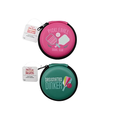 Assorted Pickleball Coin Purse, 1pc. by Fab Finds