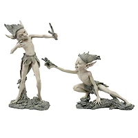Design Toscano Sling & Stretch Garden Pixie Sculptures Set