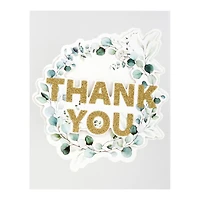 Green Wreath Thank You Sticker by Recollections™