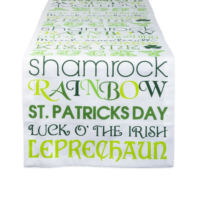 DII® 72" St Patrick's Day Print Table Runner