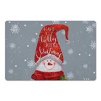 Holly Jolly Snowman Floor Mat