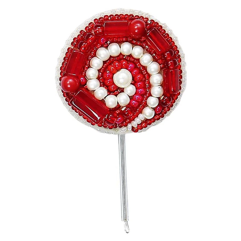 Crystal Art Beadwork Kit For Creating Broоch Lollipop