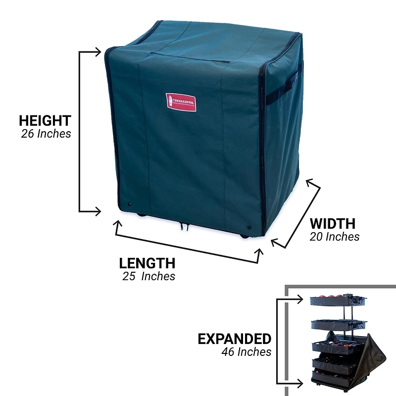 TreeKeeper Telescoping Adjustable Christmas Ornament Storage Box