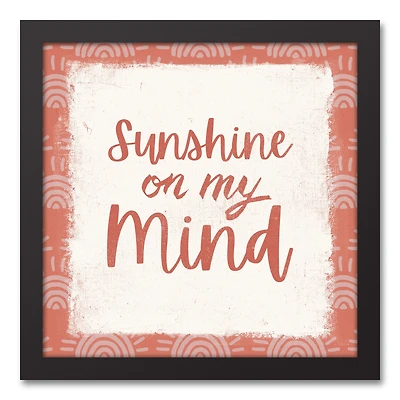 Sunshine On my Mind Black Framed Canvas