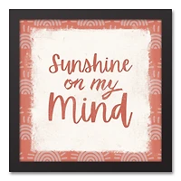 Sunshine On my Mind Black Framed Canvas