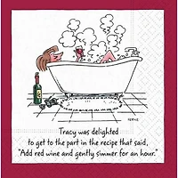 JAM Paper Tracy Was Delighted Cocktail Napkins, 40ct.