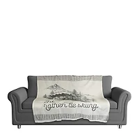 Rather Be Skiing Cab 50x60 Coral Fleece Blanket