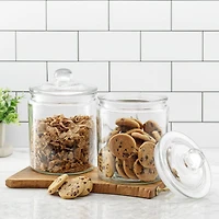 JoyJolt® 67oz. Airtight Glass Cookie Jar Set
