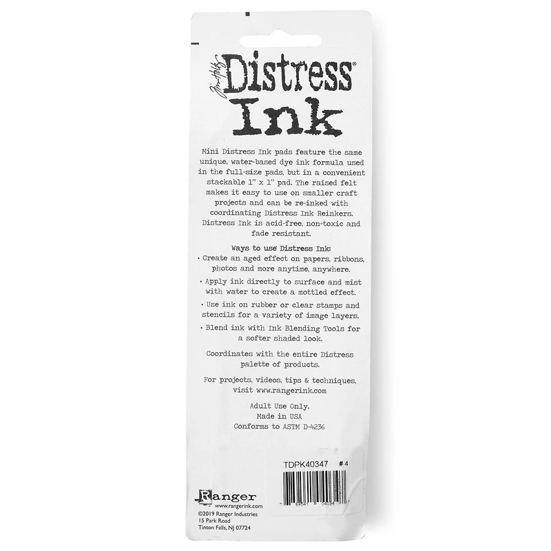 6 Packs: 4 ct. (24 total) Tim Holtz® Distress Ink Pad Mini Kit #4