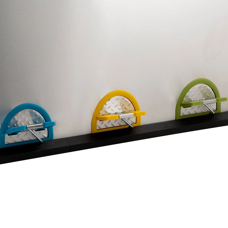 Organize It All 3 Compartment Stainless Steel Recycle Bin