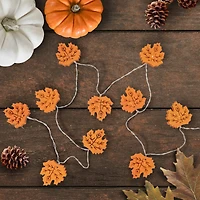 5.5ft. Orange 10ct. LED Leaves Fall Harvest Fairy Lights