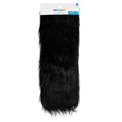 12 Pack: Black Craft Faux Fur by Creatology™