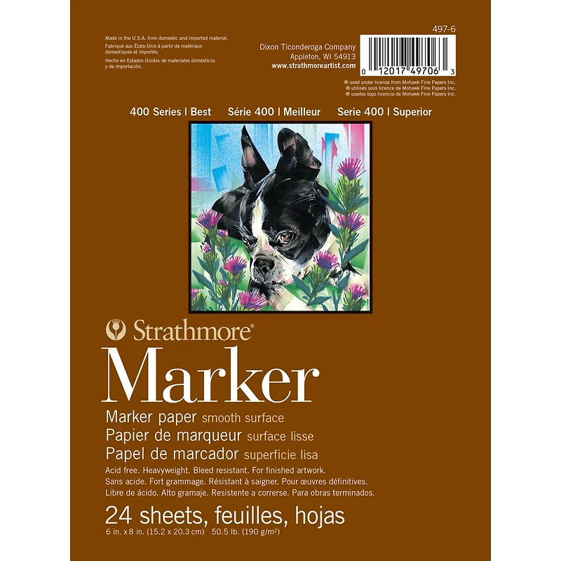 Strathmore Marker Paper Pad, 400 Series, 6" x 8"