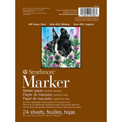 Strathmore Marker Paper Pad, 400 Series, 6" x 8"