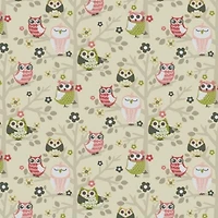 Waverly Sit'n Tree Fruit Punch Owls Home Décor Fabric
