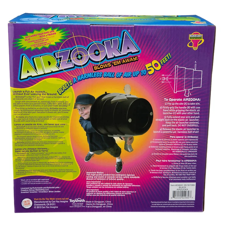 Toysmith® Black Can You Imagine Airzooka Air Shooter