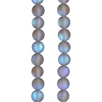 Light Gray Matte Glass Round Beads, 6mm by Bead Landing™