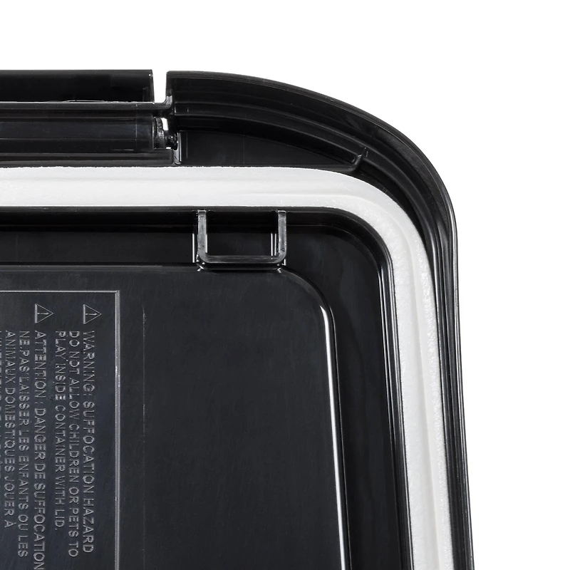 Clear & Black 12.75qt. Pet Food Container With Sealed Top