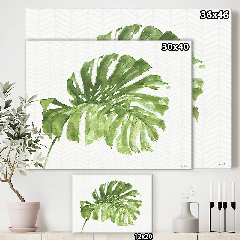 Designart - Mixed Botanical Green Leaves V