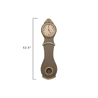 Hello Honey® Distressed Wood Grandfather Style Wall Clock