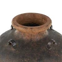 24.5" Copper Ombre Antique Textured Magnesium Oxide Amphora Vase