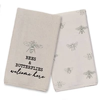 Bees & Butterflies Welcome Tea Towel Set