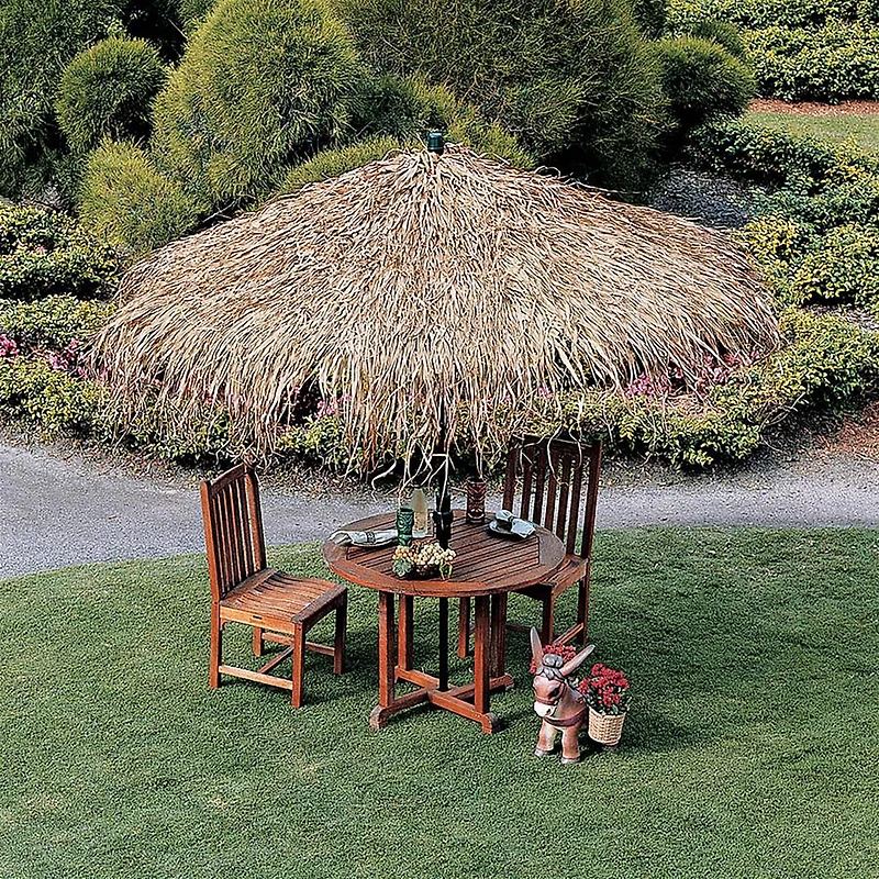 Design Toscano 10ft. Tropical Palm Thatch Umbrella Cover