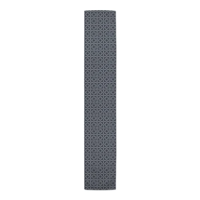 Delicate Slate Pattern Outdoor Table Runner