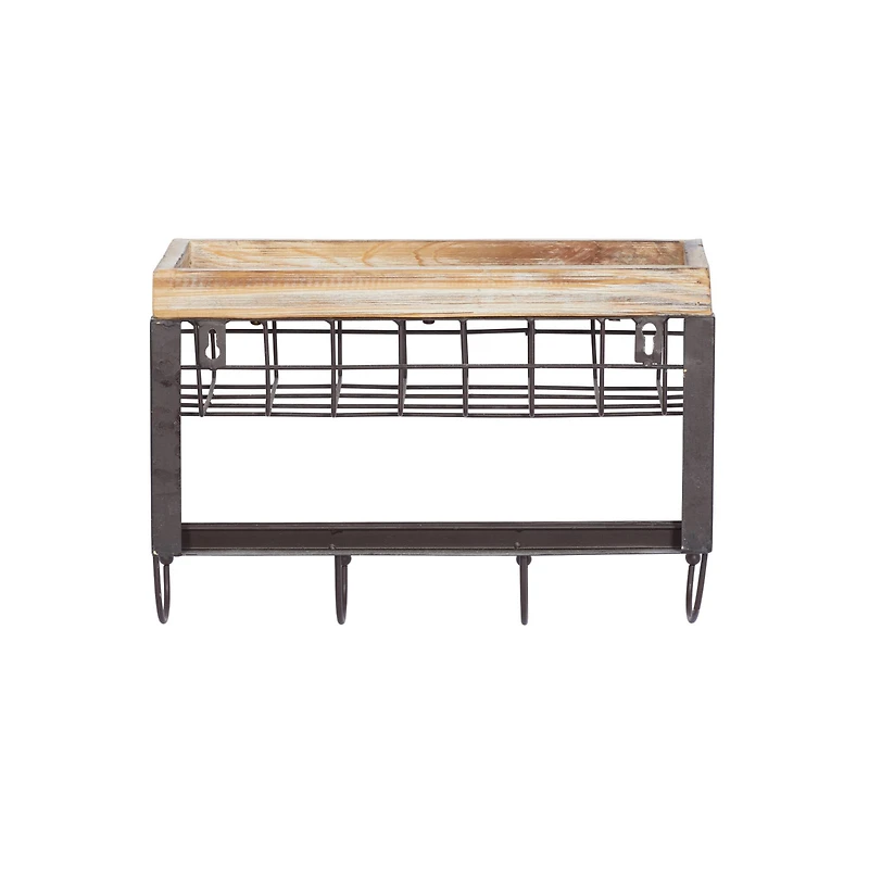 Brown Metal Farmhouse Wall Hook