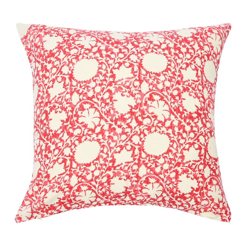 Hello Honey® Red Ivy Print Pillow Cover