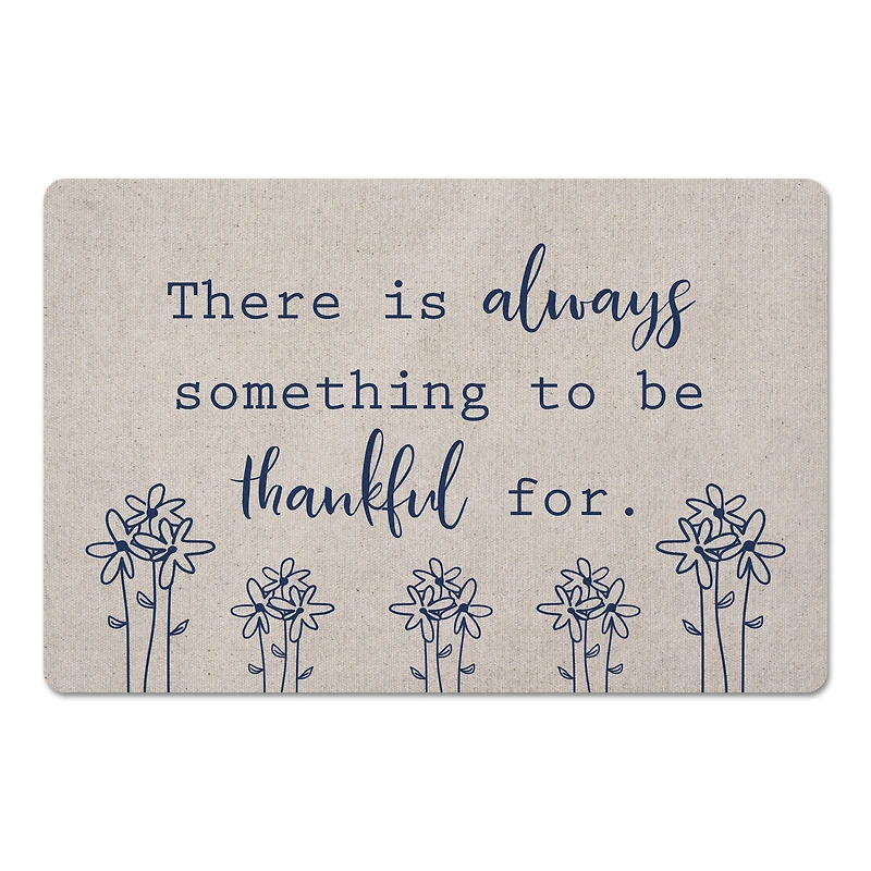 Be Thankful Florals 27" x 18" Floor Mat