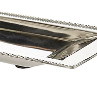 The Novogratz Set of 2" White Stainless Steel Traditional Tray, 22", 25"