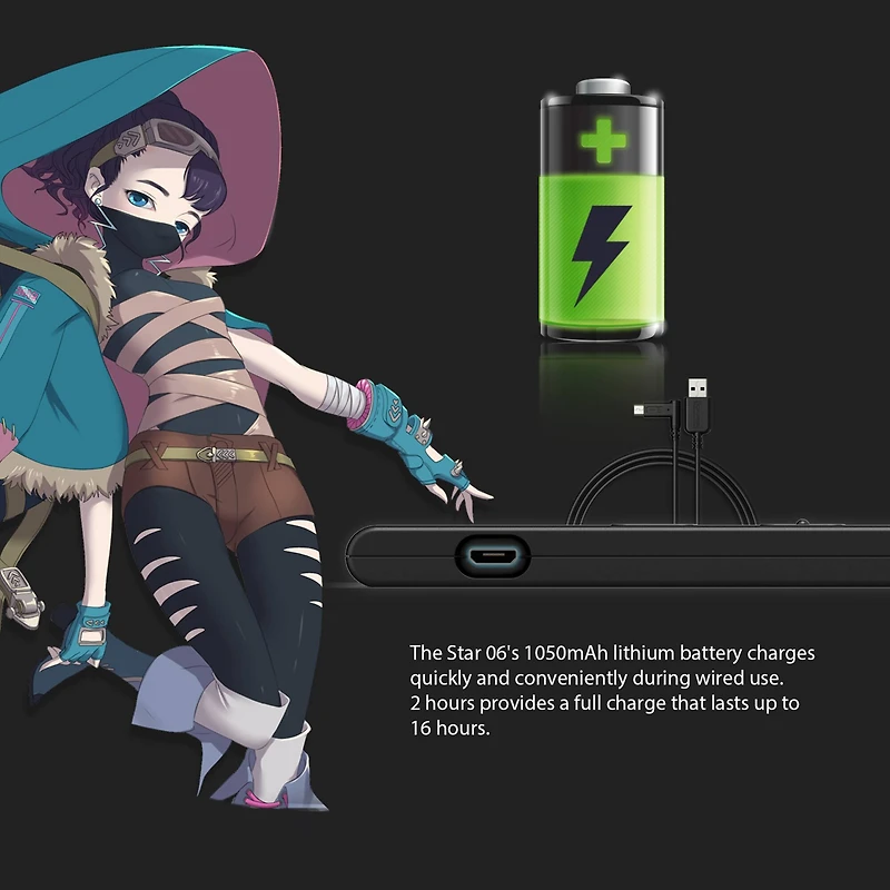 XPPen 10" x 6" Star 06 Wireless Graphics Drawing Tablet