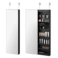 NEX™ Wall-Mounted Sliding Door Full Mirror Jewelry Armoire