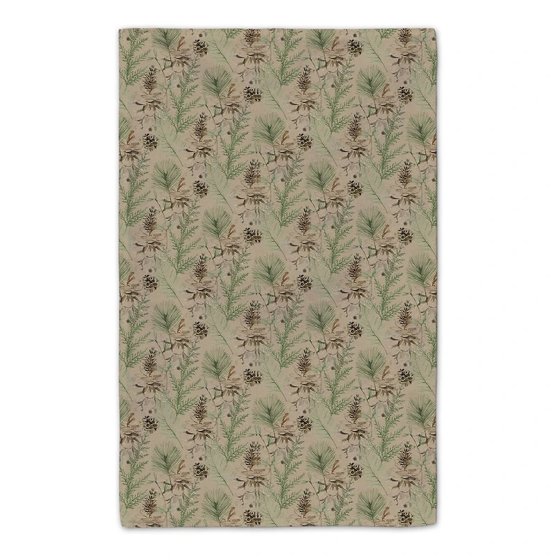 Brown Merry Christmas Cardinal Tea Towel Set