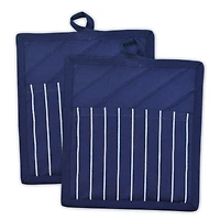 DII® Nautical Blue Stripe Chef Potholders, 6ct.