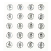 12 Packs: 20 ct. (240 total) 16mm Clear Rhinestone Stickers by Recollections™