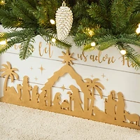 Glitzhome® 24" Nativity Scene Tree Collar