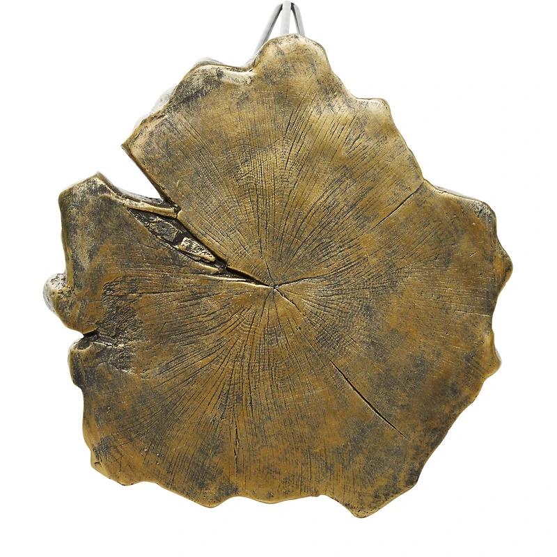 26" Polystone & Metal Modern Accent Table