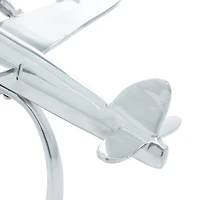 17" Silver Aluminum Plane Figure