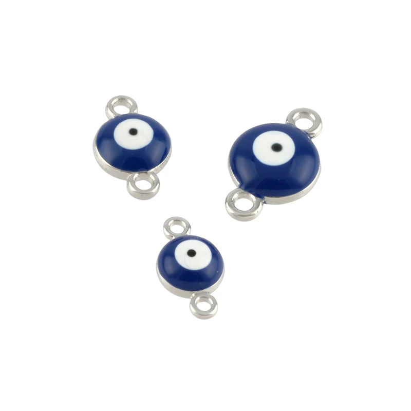 Eye Rhodium Connectors, 18ct. by Bead Landing™