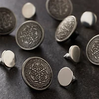 Silver Filigree Jean Buttons by Loops & Threads™