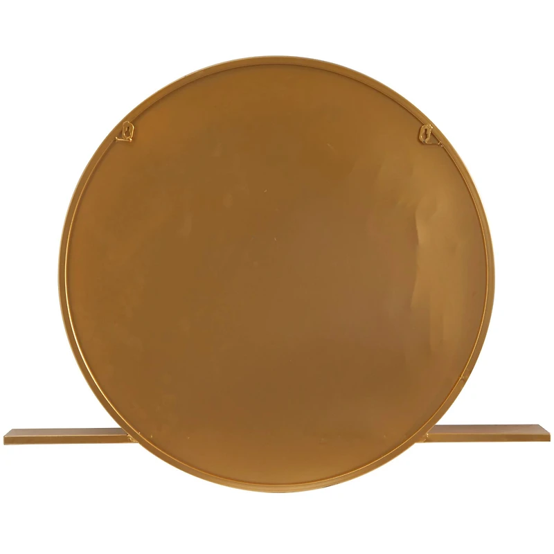 Gold Metal Glam Wall Mirror, 35" x 4" x 28"