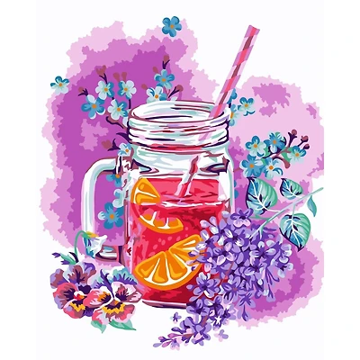 Crafting Spark Mandarin Tea Painting by Numbers Kit