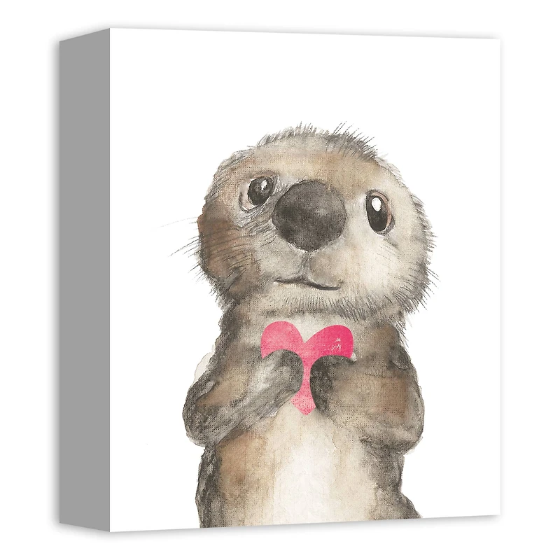 Otter Love Canvas Art