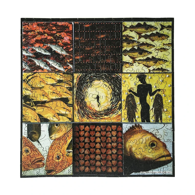 Wooden Jigsaw Puzzle Set - Yellow Fish & Miami Fish: 413 Pcs