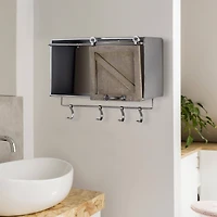 Rustic Sliding Barn Door Coat & Towel Rack