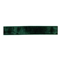 2.5" x 5yd. Deep Green Wired Viscose Ribbon, 2ct.